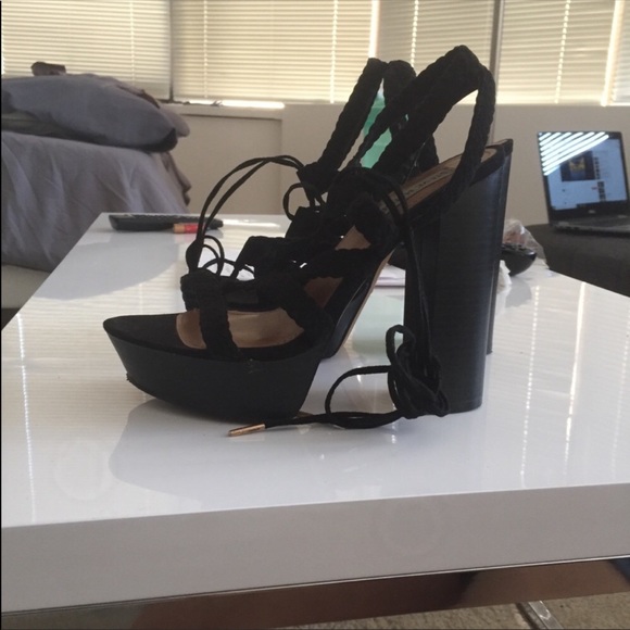 Steve Madden Lace Up Heels - Picture 6 of 6